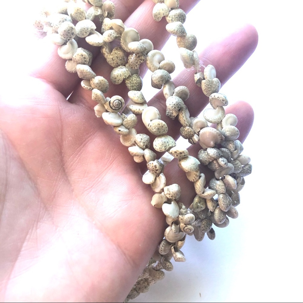 Two Mini Shell Cluster Strands Necklaces Bracelets - image 3